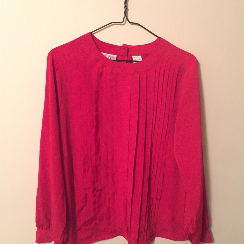 Red Dressy blouse
